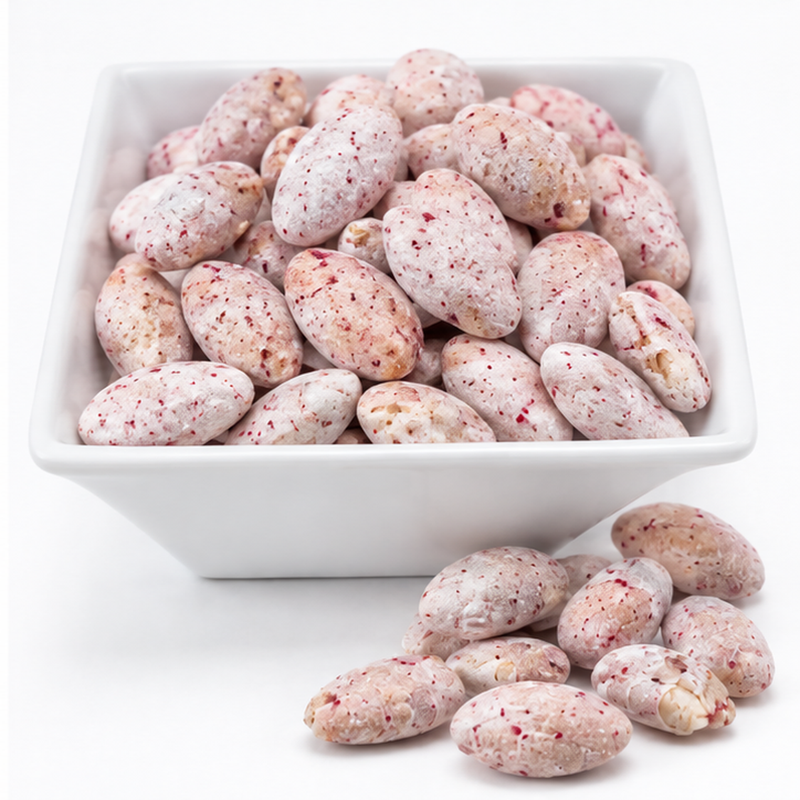 Candy Cane Dusted Almonds